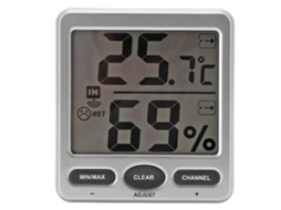 Termômetro De Quarto Com Indicador De Conforto E Sensor De Umidade