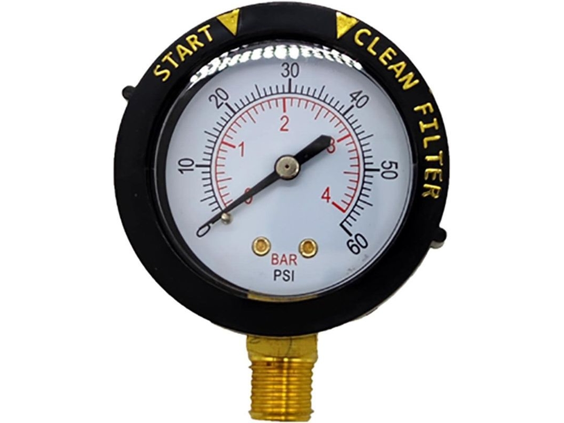 Medidor De Pressão Da Água Para Piscina, 0-60psi, Preciso, Resistente, Para Piscinas, Spas E Aquários