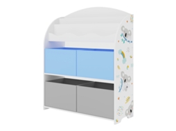Estante Infantil Orust com Motivo em Aglomerado 98X83X30 Cm Motivo Koala Cinzento/Azul [EN.CASA]