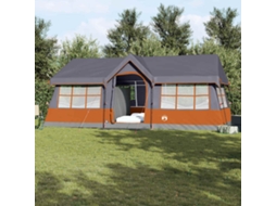 Vidaxl Barraca Familiar Com Telhado Cinza E Laranja 622 X 295 X 238 Cm