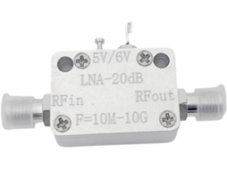 Amplificador de Banda Larga Lna 10m 10g com Boa Planicidade P1db=20dbm SFUSHOS