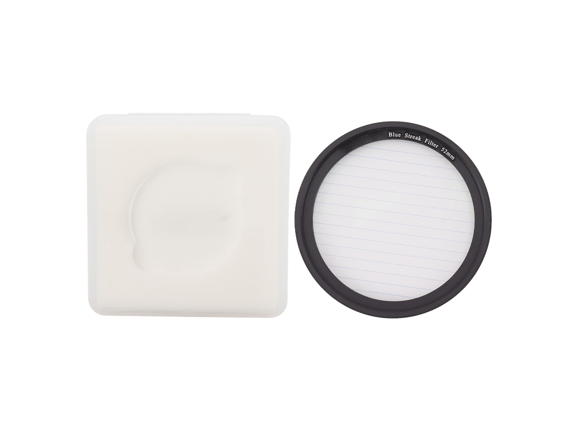 Blue Streak Special Effects Filter Micro Single Lens Camera Optical Glass Blue Streak Filter For Night Shooting 52mm LAXISCREED