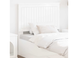 Vidaxl Cabeceira Branco Brilhante 90 Cm Madeira Processada