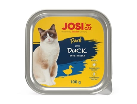 JOSICAT Alimento em Patê para Gato Adulto Pato 100G