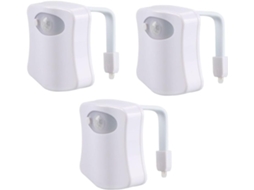 Conjunto De 3 Luzes Noturnas Com Sensor Movimento Para Banheiro,
