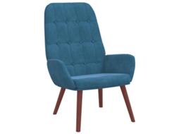 Relaxing Chair, Relaxing Chairs Vidaxl Azul Veludo