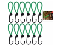 Kit com 12 Tensores de Lona Cintas Elásticas para Lonas Camping AQUAFORGE