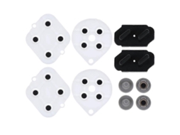 Kit De Botões E Teclas De Silicone Com Almofadas Condutoras De Borracha Para Controle De Videogame Snes. Peça De Reposição Para Reparo. Hengjian