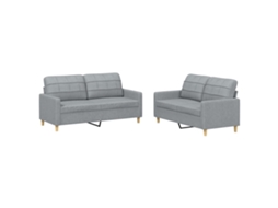 Sofa Set, Sofa Sets Vidaxl Cinzeto Tecido (n/a)