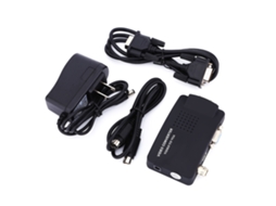 Conversor Mali de vídeo BNC S-video para VGA, com função PIP, para DVR, monitor LCD, CRT