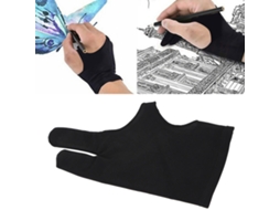 Luvas De Pintura De 2 Dedo Anti-toque Acidental Para Tela Eletrônica Sketch Escrever Ferramentas De Arte