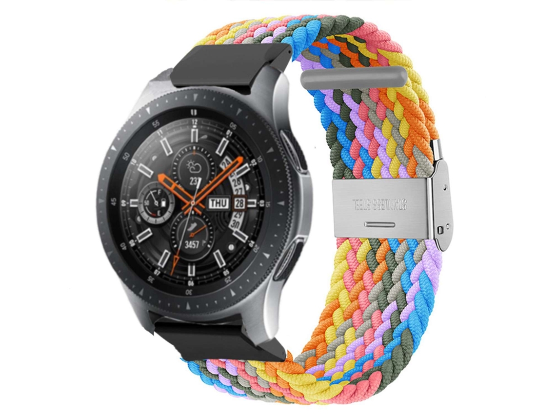 Bracelete Pulseira Entrançada Flexível para Garmin Marq Aviator Performance Edition Colorida