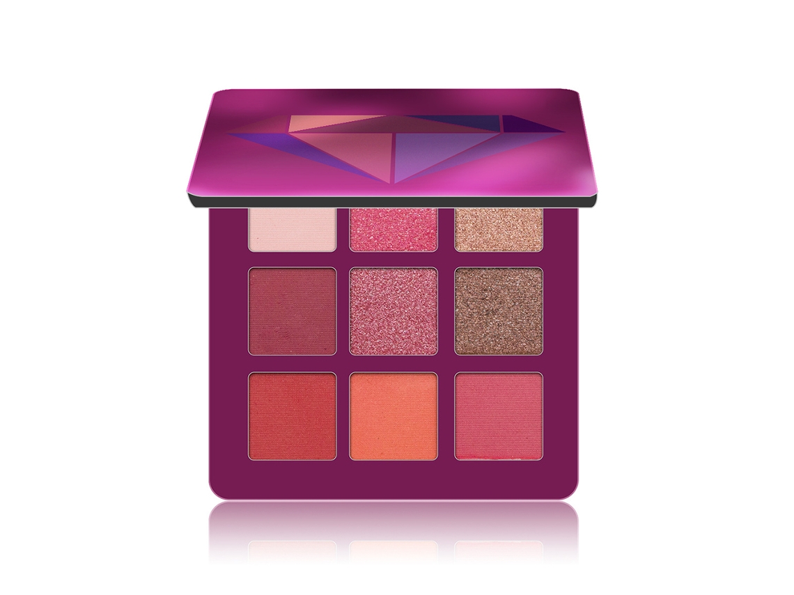Paleta De Sombras De Olhos Mate 9 Cores, Resistente À Água E Altamente Pigmentada