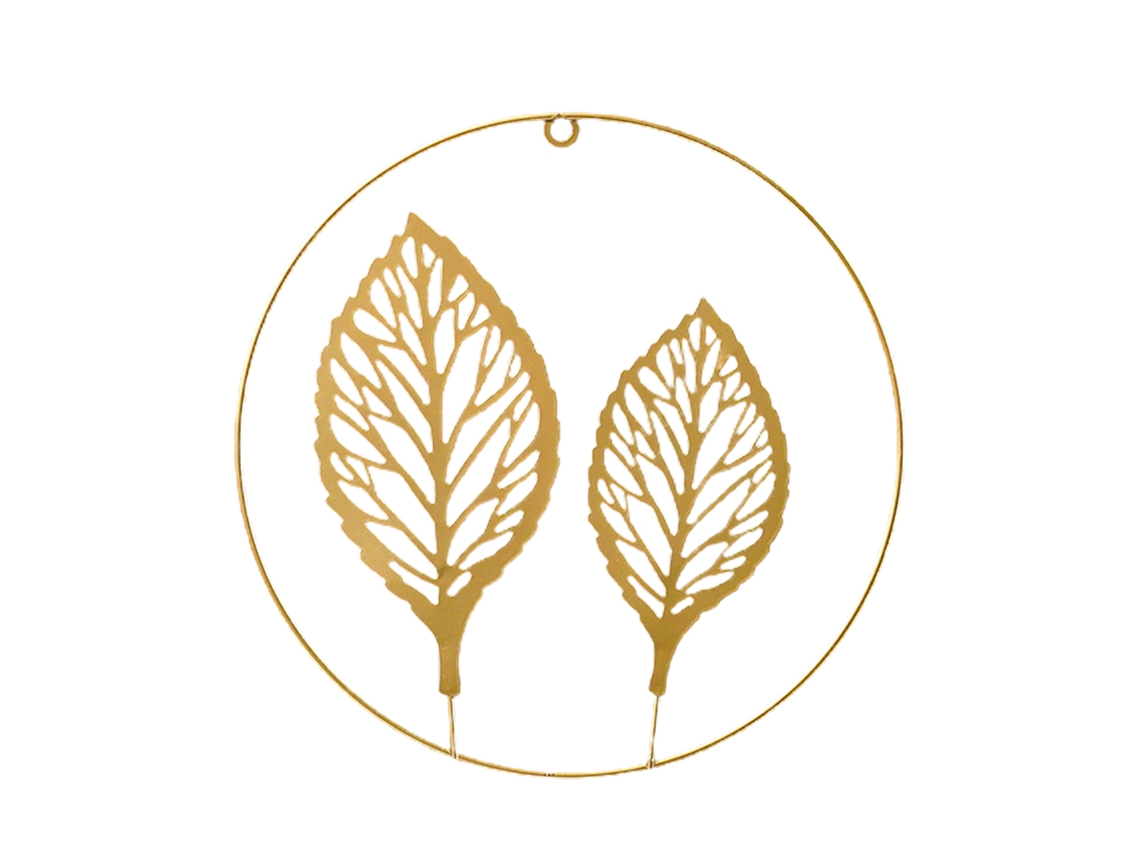 Laxiscreed Decoração De Parede Com Folha De Ginkgo Dourada Para Salão | Arte E Elegância