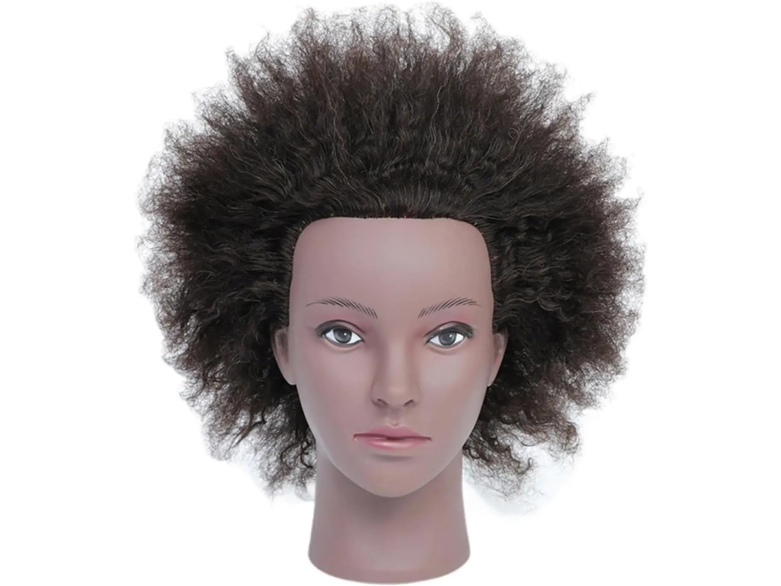 Cabeça de Manequim com Cabelo Afro SFUSHOS