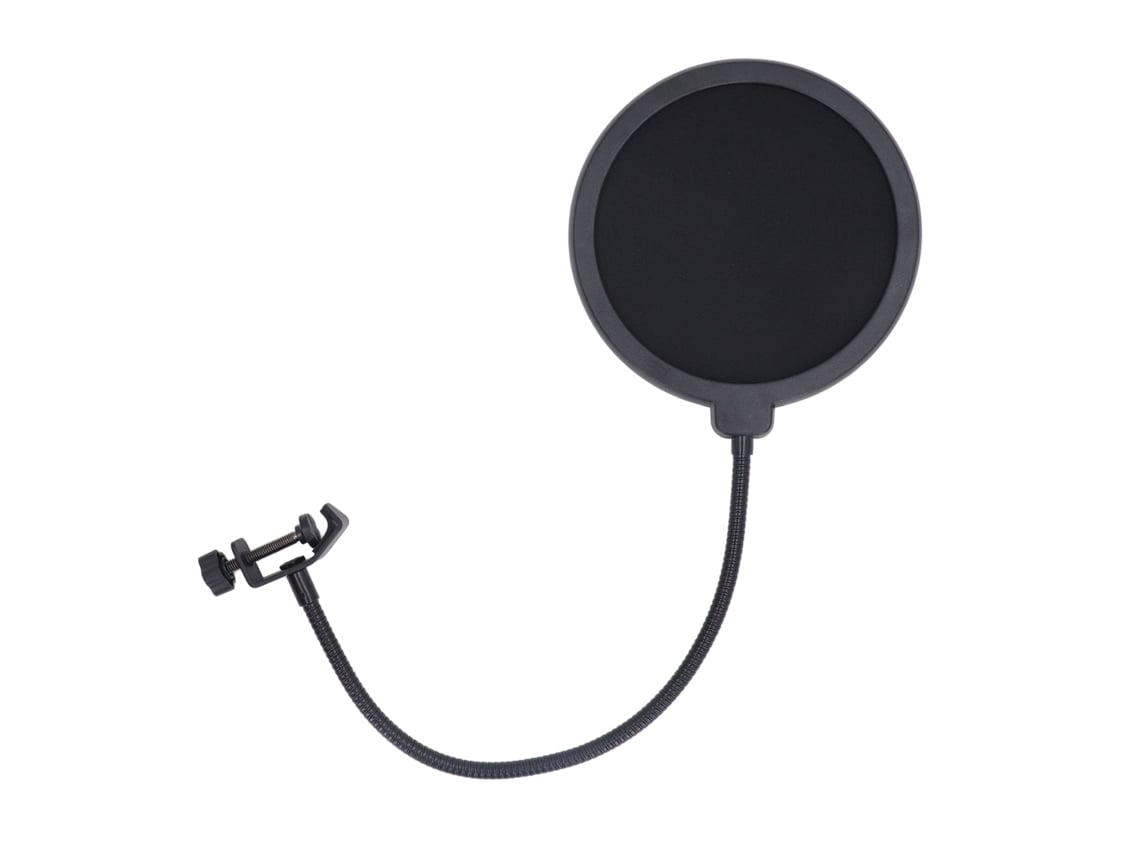 Filtro Antipop Para Microfone Com Pescoço De Cisne Flexível E Malha Dupla, Protetor De Vento Para Microfone
