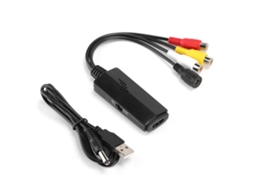 Conversor Hdmi Para Av Rca Conversão De Sinal Para Tv Vhs Vcr Dvd