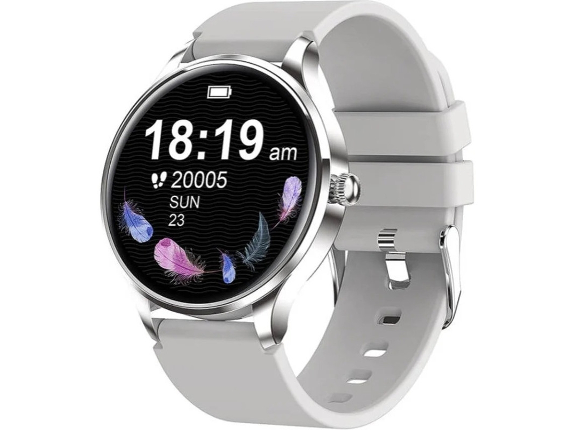 Pulseira Inteligente 1.1in Ip68 Água Resistente Relógio Esportivo Inteligente Atividade Tracker Fitness Pulseira Inteligente Yizhood (prata)