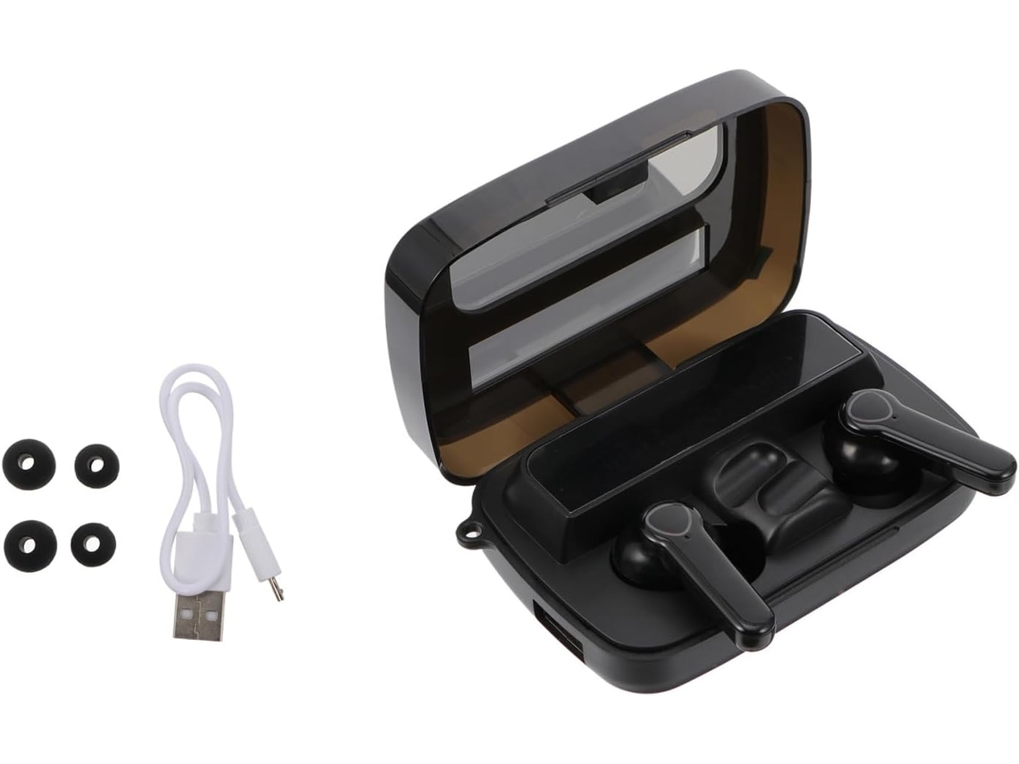 Fones De Sem Fio Com Estojo 2000 Mah Toque E Led, À Prova D'água Para