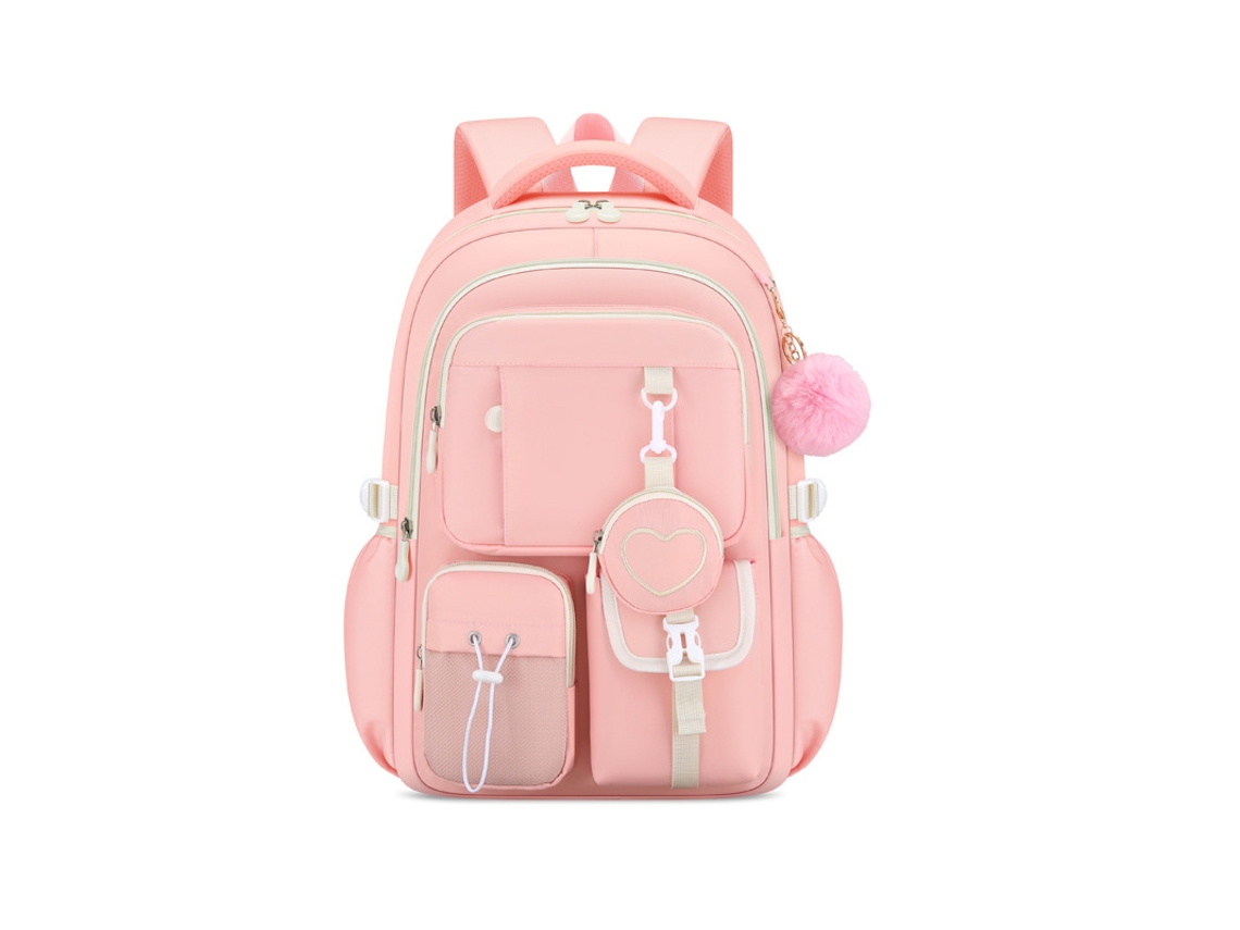 Mochila Escolar Em Formato De Coração CUICH (rosa)