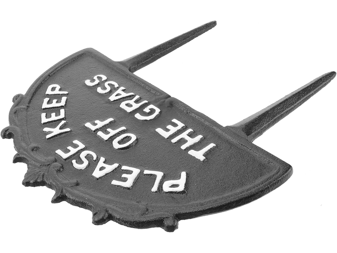 1 Peça Placa de Aviso Decorativa para Jardim Não Indicada para Grama SFUSHOS