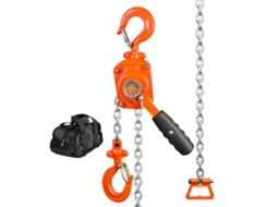 Talha Manual 0,5t Com Corrente G80 Zincada E Freio Duplo Tekmaquinas