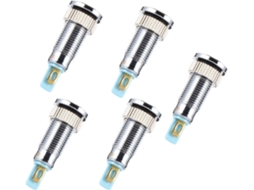 Conjunto De 5 Luzes Led Metálicas Multicoloridas De 8 Mm, 12 V-24 V, À Prova D'água Ip66 Para Barcos.