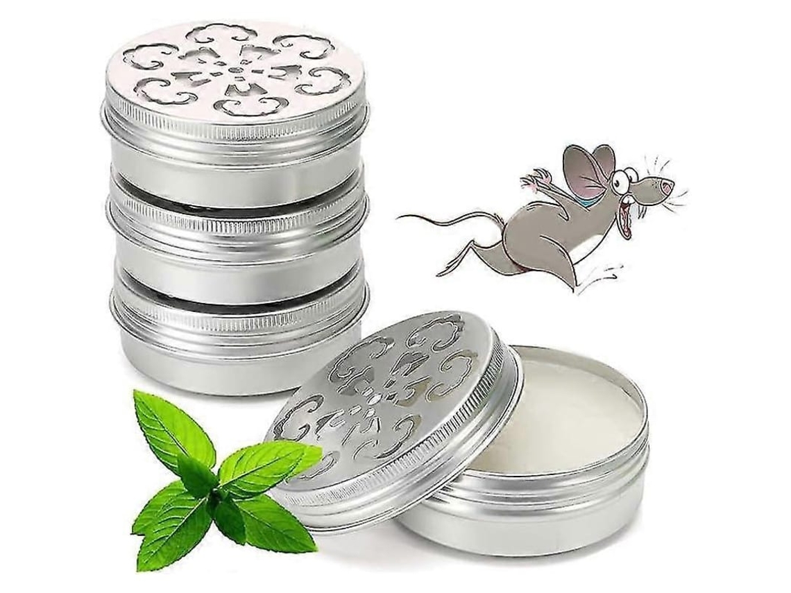Óleo De Hortelã Para Repelir Ratos E Roedores, Repelente Natural Seguro Para Pets E Humanos Indoor E Outdoor 4 Unidades