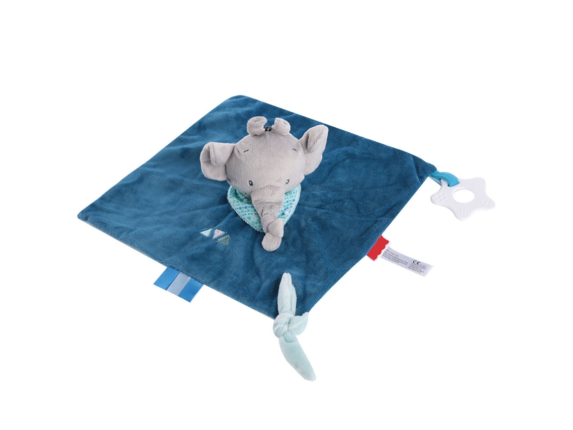 Mali toalha Calmante para Bebê Elefante Macia Pelúcia Brinquedo Apaziguador com Guta percha