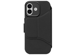 Decoded Capa Folio Para Iphone 17 Em Silicone Texturizado Com Capa Destacável Preto