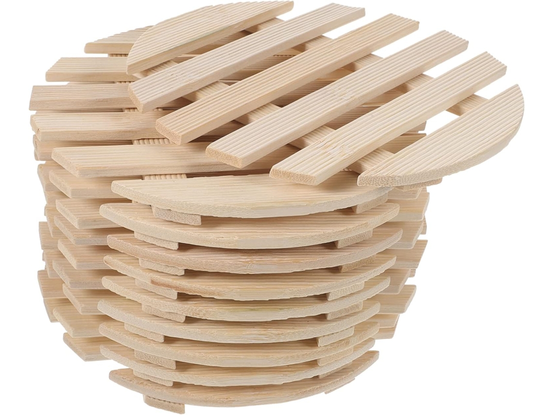 Tapete Para Panela: O Porta-copos De Bambu É Adequado Para Acomodar Todos Os Tipos De Xícaras E Canecas,