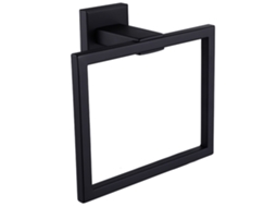 Porta Toalhas De Mão Simples, Suporte De Aço Inoxidável Para Banheiro, Anel Quadrado, Cabide De Parede Para Cozinha Ou Banho
