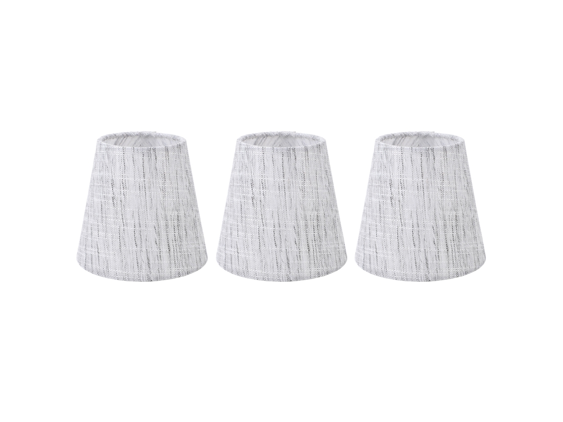 3pcs abajur de tecido vintage clip on alta transmissão para lâmpada E14 quarto sala de estar