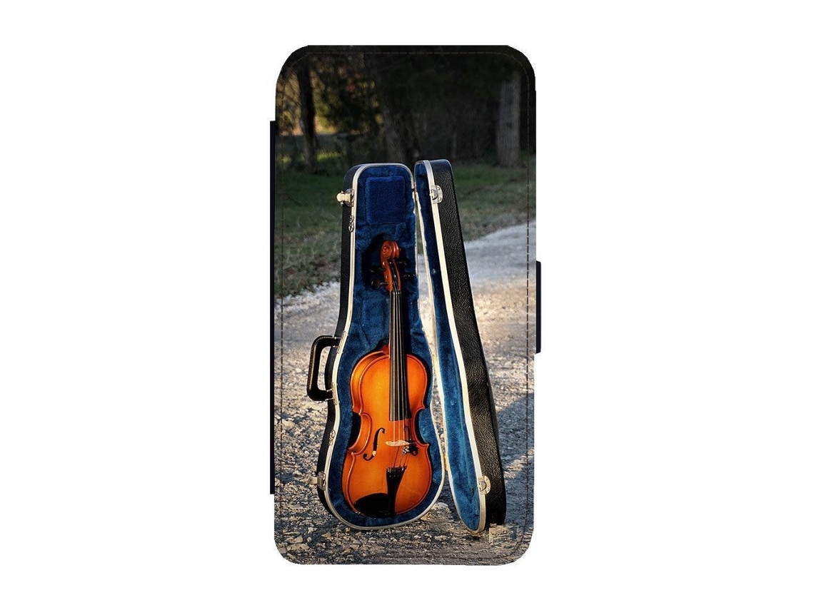 Capa Flip Para Iphone 17 Com Violino