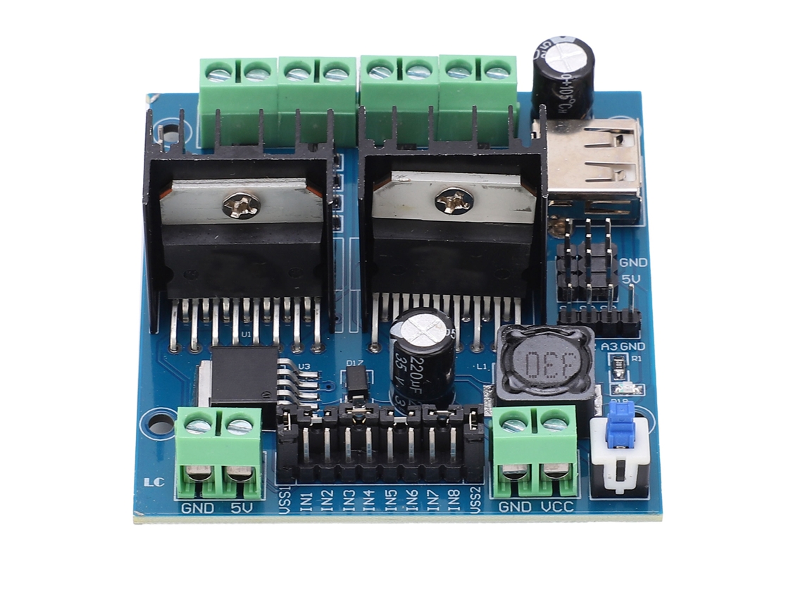 Controlador L298N para Motores com 4 Canais