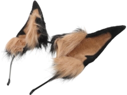 Tiara de orelhas de cachorrinho Pelúcia, acessório fofo para cosplay de Halloween.
