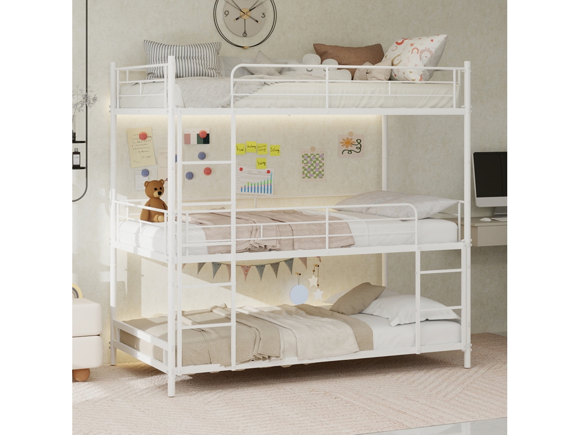 Base Cama Ripas Escada Proteção Lateral Uso Chão Fácil Montagem