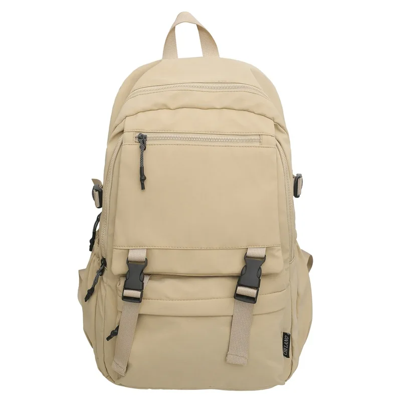 (9712-cáqui) Mochila Feminina Elegante, Mochila De Viagem Masculina Leve, Mochila Escolar Para Estudantes