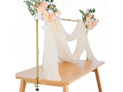 Conjunto De Suportes De Mesa Dourados Ajustáveis Para Decoração E Eventos Tekmaquinas
