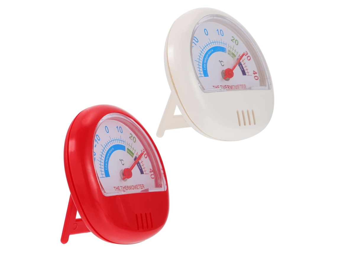 Lurelia Termómetro Para Frigorífico, 2 Unidades, Para Frigorífico E Congelador, Visor Fácil Leitura, Material Plástico