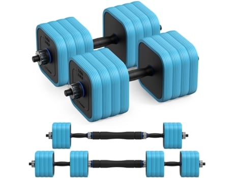Halteres Ajustáveis 40 Kg 4 Em 1 Merach, Com Barra Ergonômica, Segurança Reforçada E Design Silencioso, Ideal Para Treino Intenso