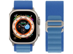 Pulseira ORYSIN Alpine Hook para Apple Watch Ultra 3 49mm, azul, resistente e elegante.