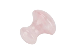 Pedra De Massagem Em Forma De Cogumelo De Quartzo Rosa Para O Rosto E Olhos.