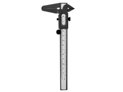 Paquímetro Vernier Régua Metálica Com Escala Transparente, 0-5 Mm, De