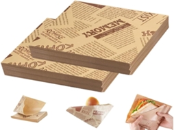 Lurelia Sacos De Papel, 200 Unidades, 18 X 18 Cm, Para Alimentos E Snacks