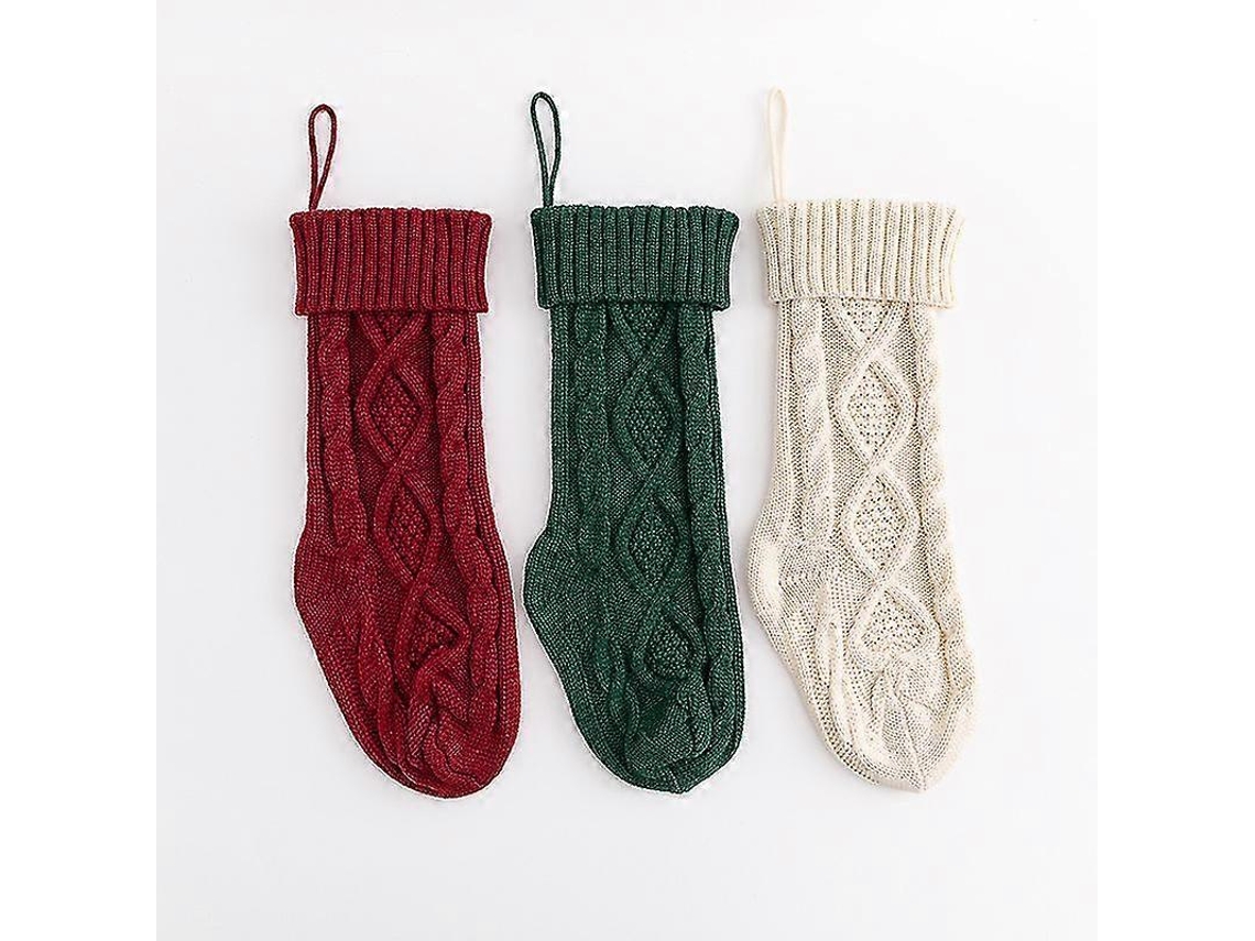 Meia Natalina Em Veludo Vermelho Com Detalhes Brancos, Para Doces E Presentes. Loja Olysi