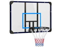 Cesta De Basquete,montagem Universal Na Parede,rede Resistente A Rasgos,estrutura Em Aço Inoxidável,113x61x73cm Ehstmind