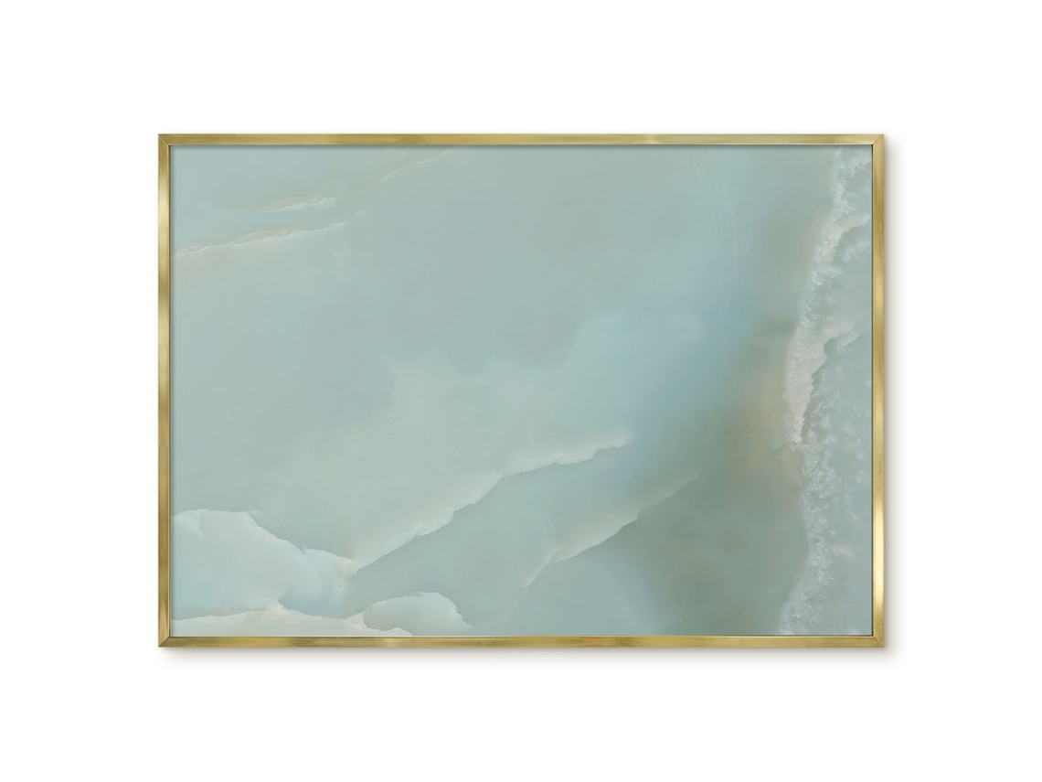 Quadro de parede magnético com design de mármore para escritório Espelharte (100x70 cm)