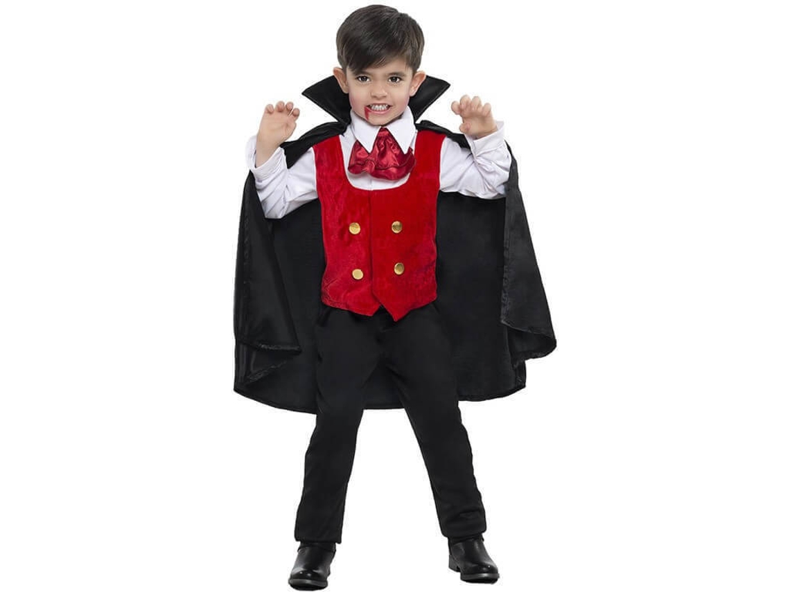 Fato de Menino DISFRAZZES Vampiro Com Capa (Tam: 10 a 12 Anos)