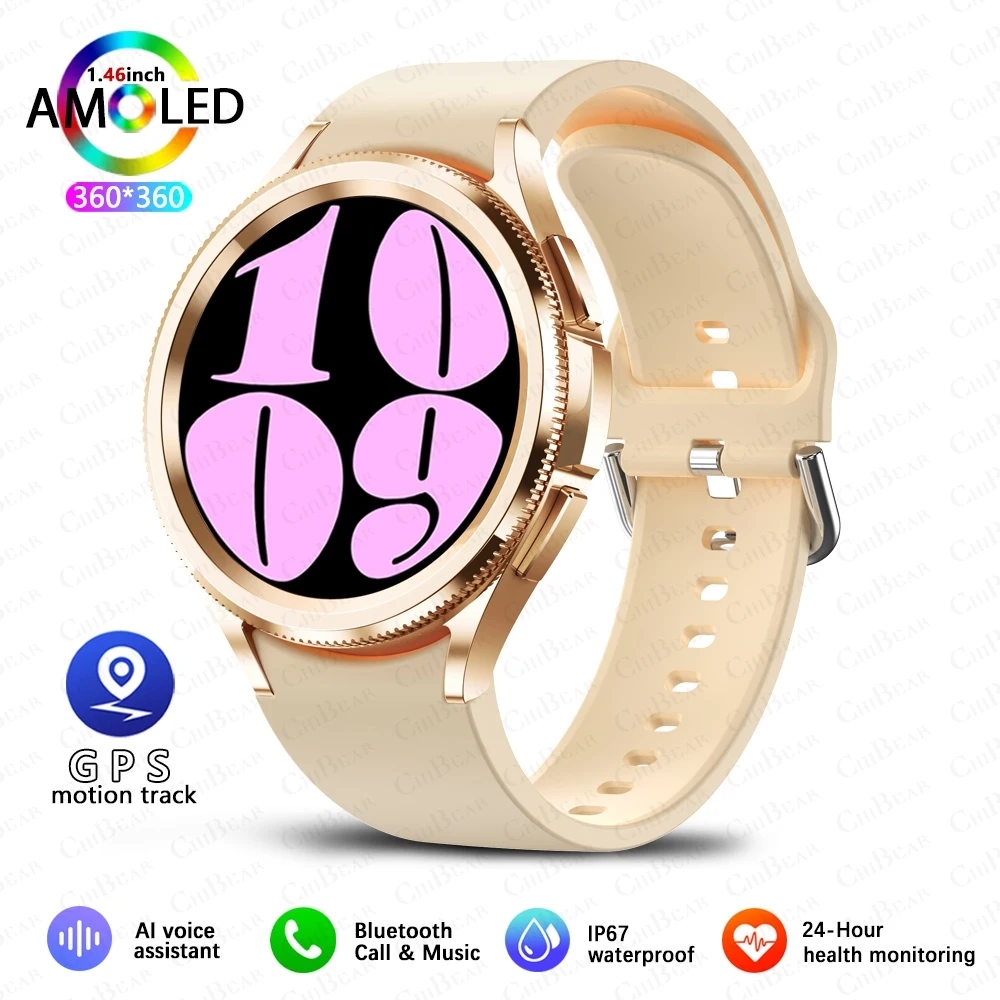 Smartwatch Hd de 1,43 Polegadas com Assistente de Voz, À Prova D'água e com Chamadas Bluetooth. MDUG (silicone Amarelo)